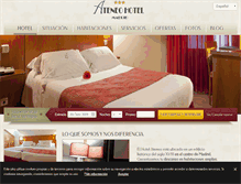 Tablet Screenshot of hotelateneo.es